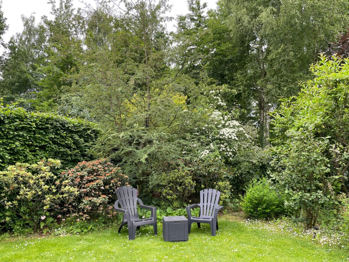 De tuin van de vakantiewoning
